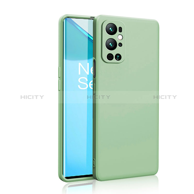 Coque Ultra Fine Silicone Souple 360 Degres Housse Etui YK2 pour OnePlus 9 Pro 5G Pastel Vert Plus