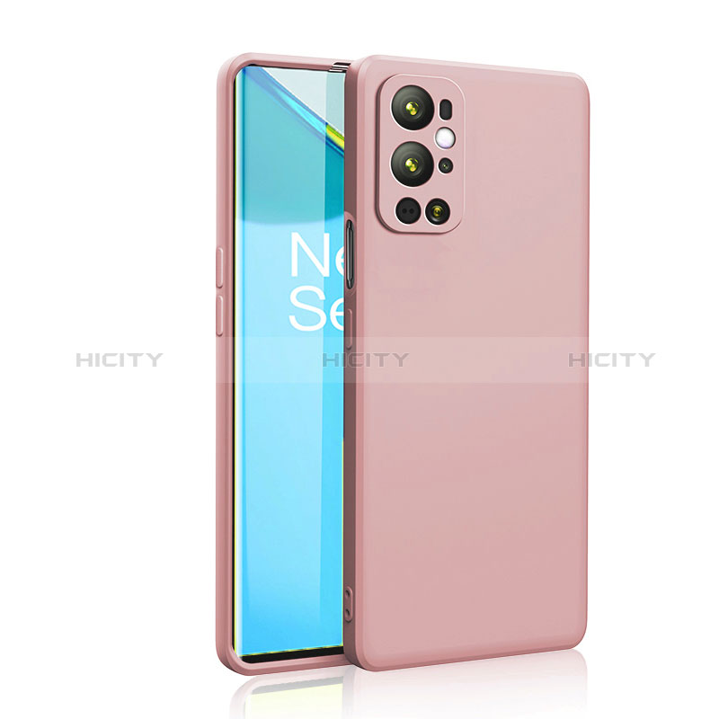 Coque Ultra Fine Silicone Souple 360 Degres Housse Etui YK2 pour OnePlus 9 Pro 5G Rose Plus