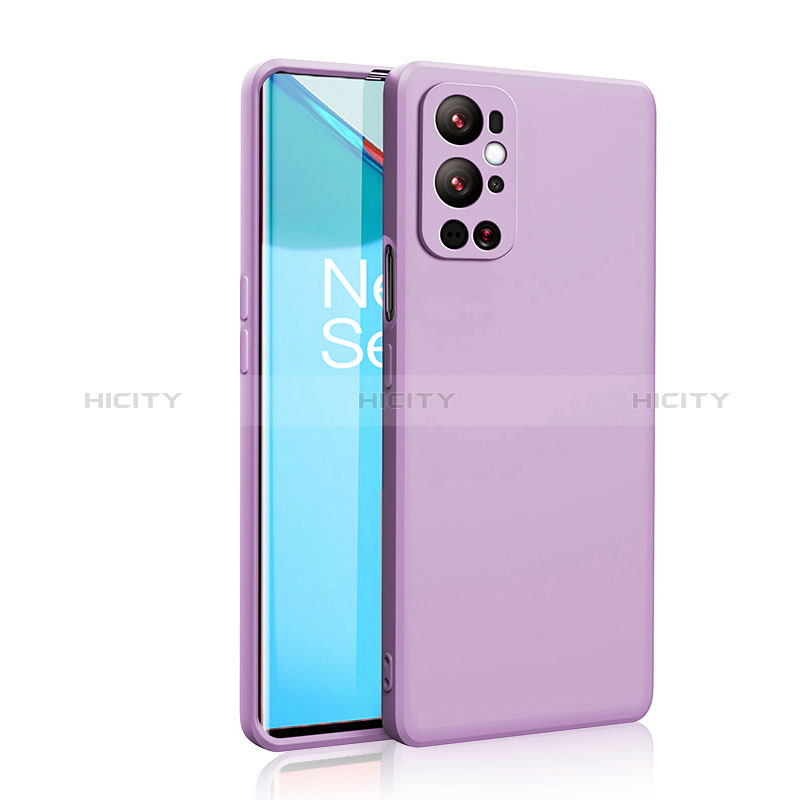 Coque Ultra Fine Silicone Souple 360 Degres Housse Etui YK2 pour OnePlus 9 Pro 5G Violet Plus