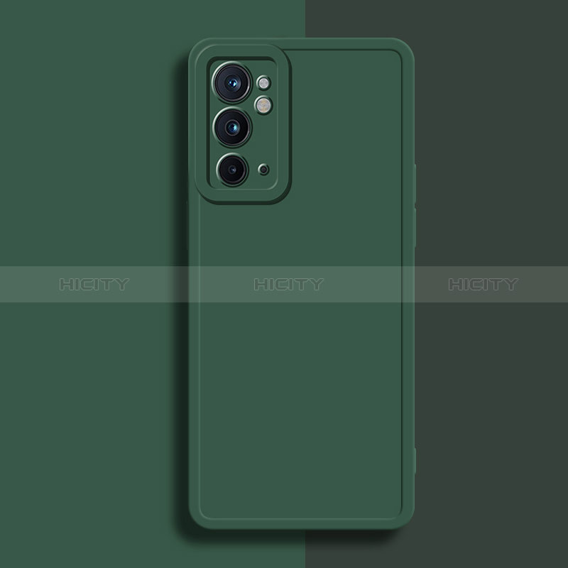 Coque Ultra Fine Silicone Souple 360 Degres Housse Etui YK2 pour OnePlus 9RT 5G Vert Nuit Plus