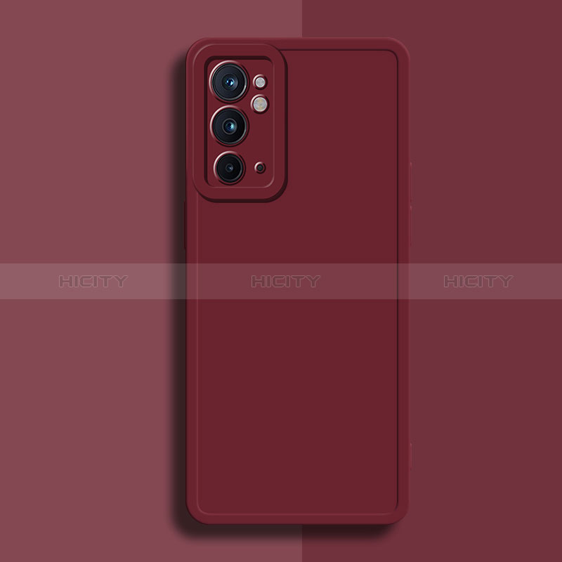 Coque Ultra Fine Silicone Souple 360 Degres Housse Etui YK2 pour OnePlus 9RT 5G Vin Rouge Plus