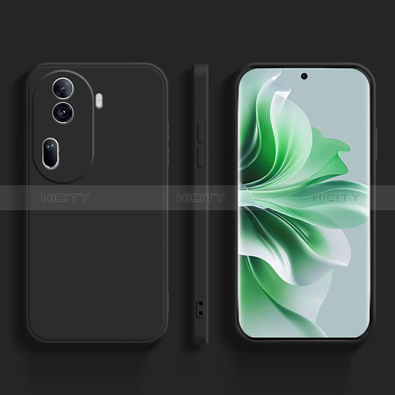 Coque Ultra Fine Silicone Souple 360 Degres Housse Etui YK2 pour Oppo Reno11 Pro 5G Noir Plus