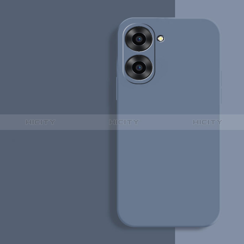 Coque Ultra Fine Silicone Souple 360 Degres Housse Etui YK2 pour Realme 10S 5G Gris Lavende Plus