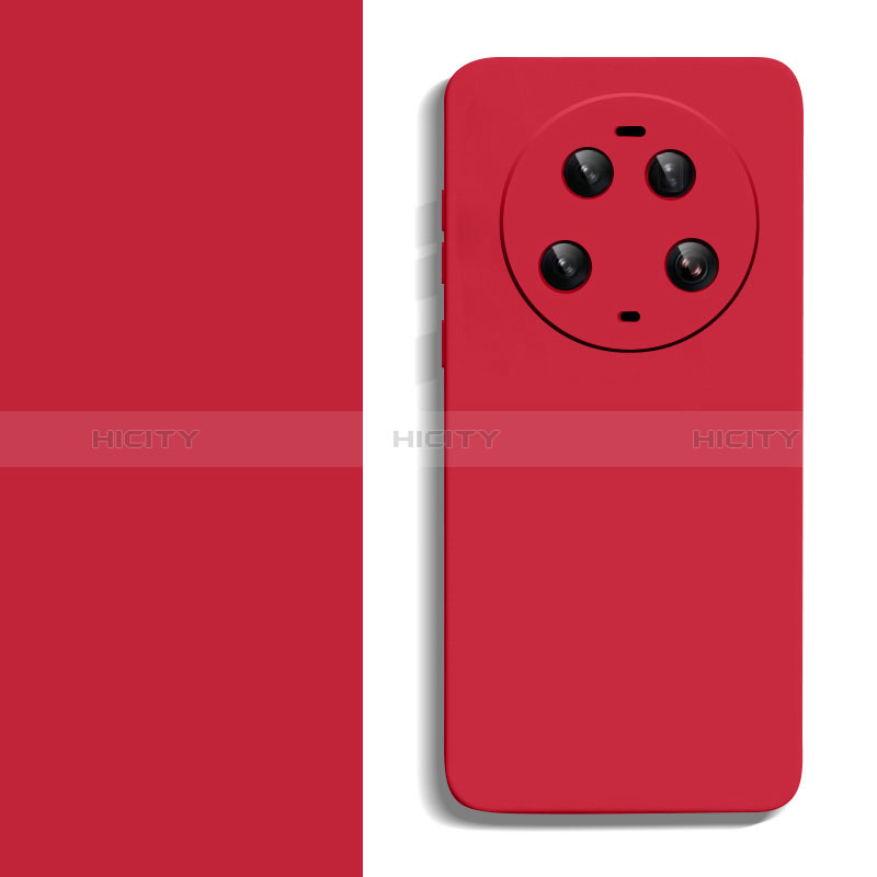 Coque Ultra Fine Silicone Souple 360 Degres Housse Etui YK2 pour Xiaomi Mi 13 Ultra 5G Rouge Plus