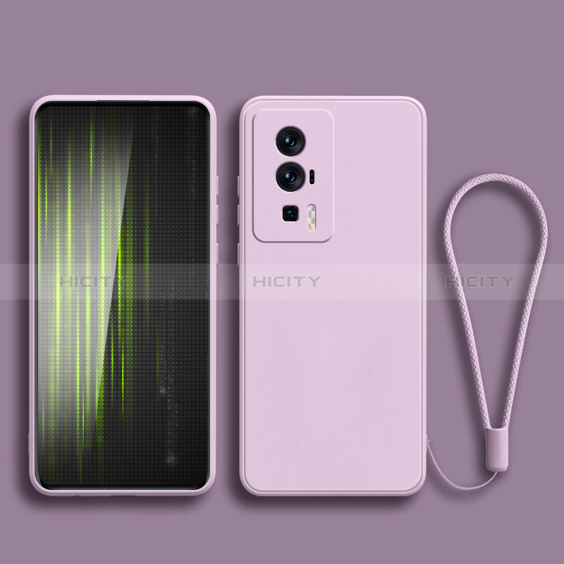 Coque Ultra Fine Silicone Souple 360 Degres Housse Etui YK2 pour Xiaomi Poco F5 Pro 5G Violet Clair Plus