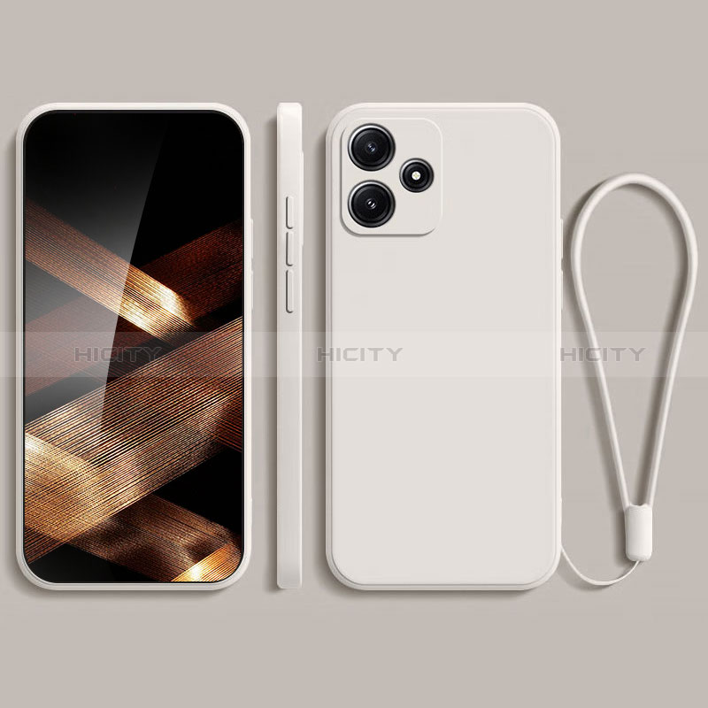 Coque Ultra Fine Silicone Souple 360 Degres Housse Etui YK2 pour Xiaomi Poco M6 Pro 5G Blanc Plus