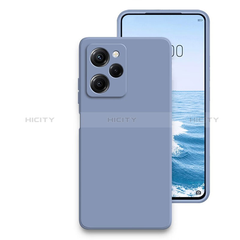 Coque Ultra Fine Silicone Souple 360 Degres Housse Etui YK2 pour Xiaomi Poco X5 Pro 5G Gris Lavende Plus