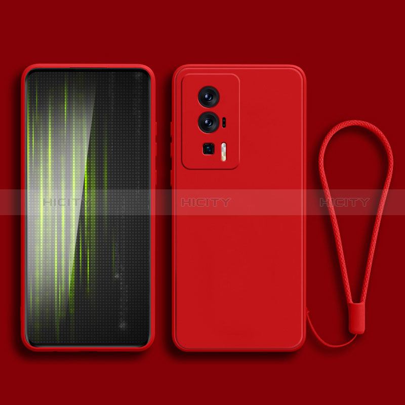 Coque Ultra Fine Silicone Souple 360 Degres Housse Etui YK2 pour Xiaomi Redmi K60 Pro 5G Rouge Plus