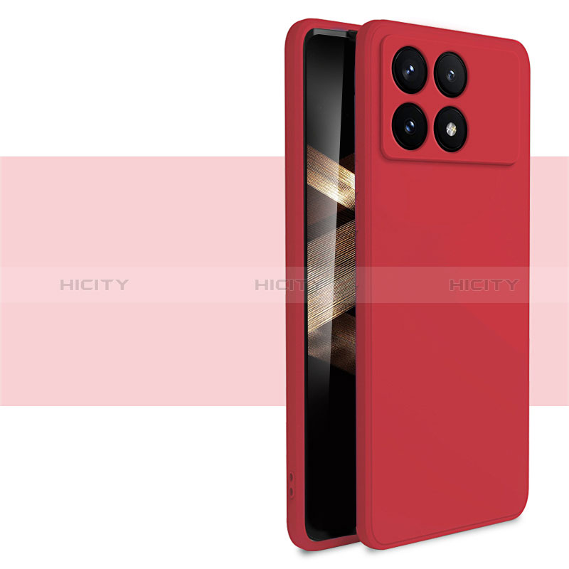 Coque Ultra Fine Silicone Souple 360 Degres Housse Etui YK2 pour Xiaomi Redmi K70 5G Rouge Plus