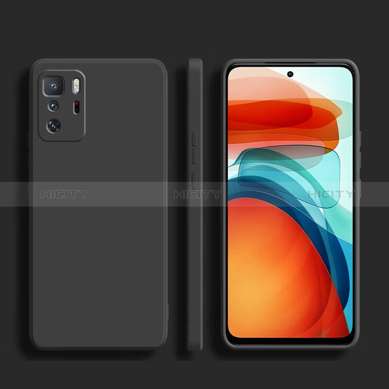 Coque Ultra Fine Silicone Souple 360 Degres Housse Etui YK2 pour Xiaomi Redmi Note 10 Pro 5G Noir Plus