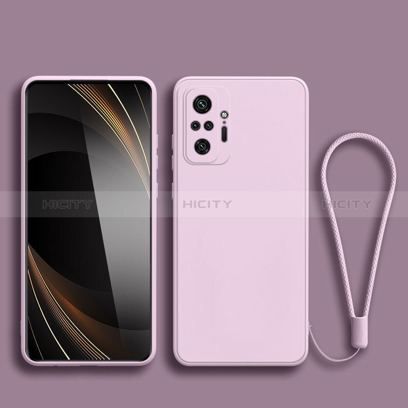 Coque Ultra Fine Silicone Souple 360 Degres Housse Etui YK2 pour Xiaomi Redmi Note 10S 4G Violet Clair Plus