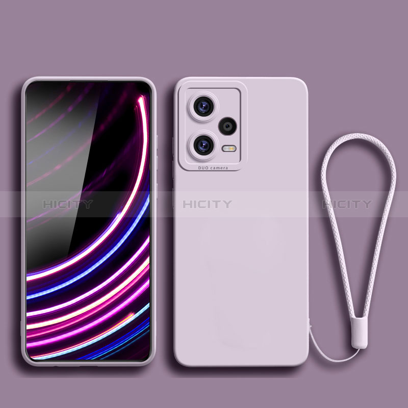 Coque Ultra Fine Silicone Souple 360 Degres Housse Etui YK2 pour Xiaomi Redmi Note 12 5G Violet Clair Plus