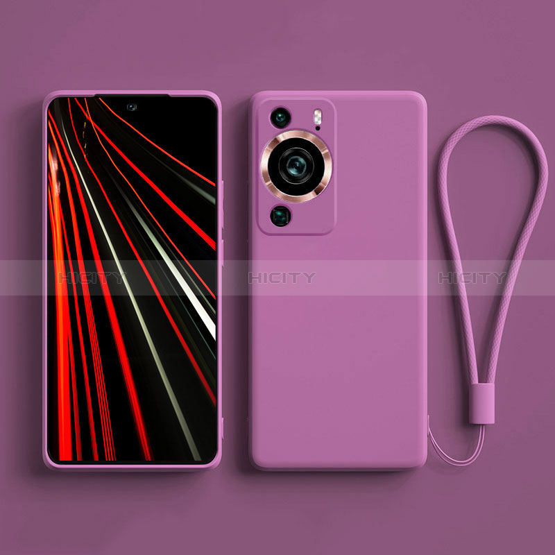 Coque Ultra Fine Silicone Souple 360 Degres Housse Etui YK3 pour Huawei P60 Pro Violet Plus