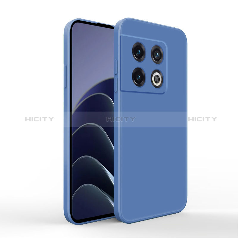 Coque Ultra Fine Silicone Souple 360 Degres Housse Etui YK3 pour OnePlus 10 Pro 5G Bleu Plus