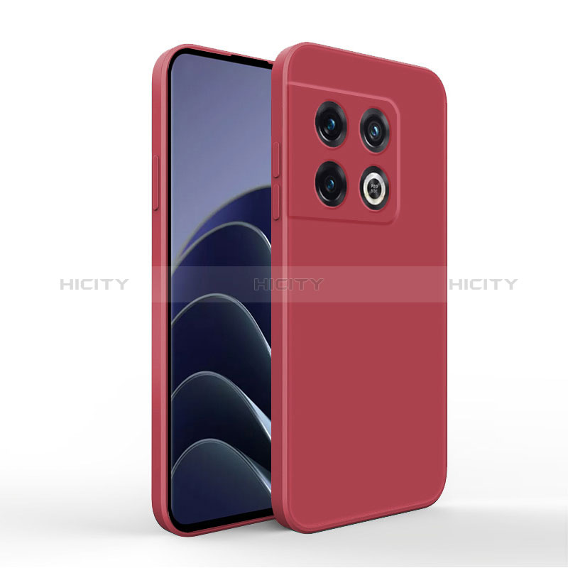 Coque Ultra Fine Silicone Souple 360 Degres Housse Etui YK3 pour OnePlus 10 Pro 5G Rouge Plus