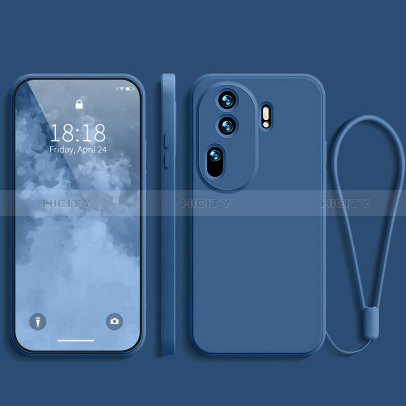 Coque Ultra Fine Silicone Souple 360 Degres Housse Etui YK3 pour Oppo Reno11 Pro 5G Bleu Plus