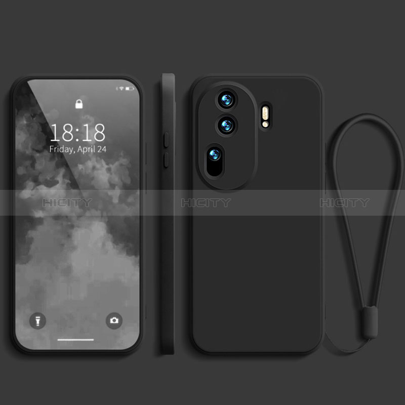 Coque Ultra Fine Silicone Souple 360 Degres Housse Etui YK3 pour Oppo Reno11 Pro 5G Noir Plus