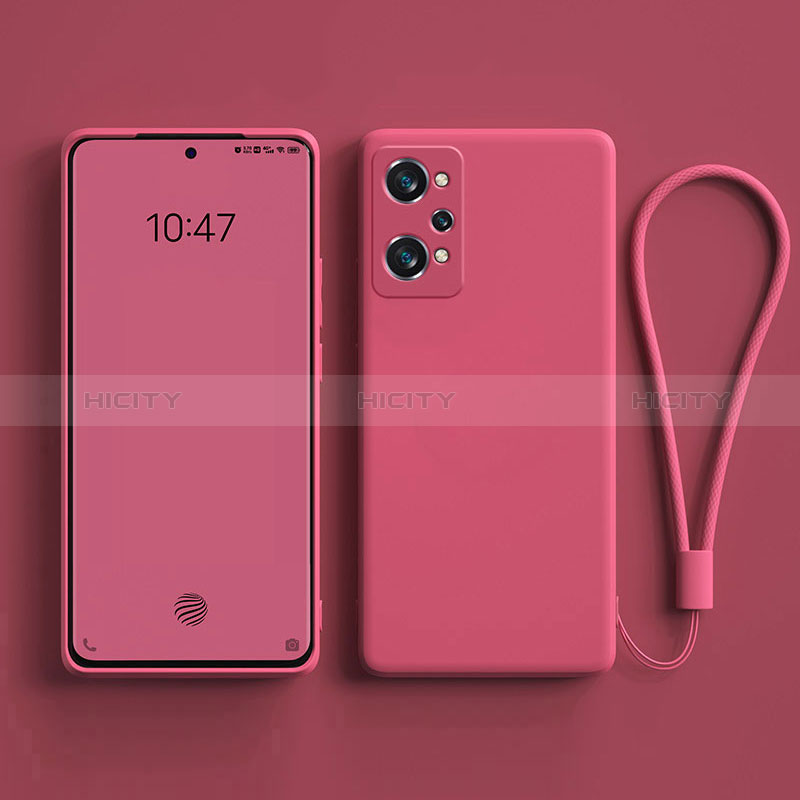 Coque Ultra Fine Silicone Souple 360 Degres Housse Etui YK3 pour Realme GT Neo2 5G Rose Rouge Plus