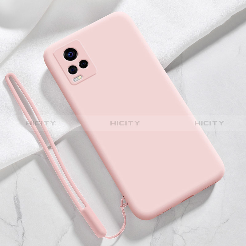 Coque Ultra Fine Silicone Souple 360 Degres Housse Etui YK3 pour Vivo iQOO 7 5G Rose Plus