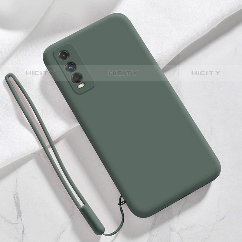 Coque Ultra Fine Silicone Souple 360 Degres Housse Etui YK3 pour Vivo iQOO U1 Vert Nuit Plus