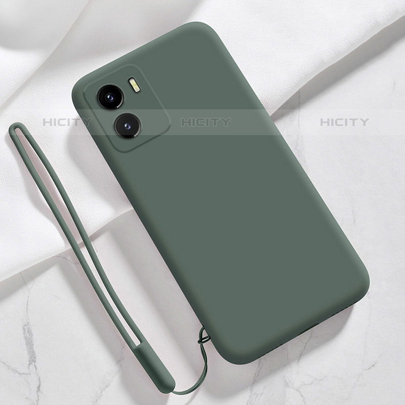 Coque Ultra Fine Silicone Souple 360 Degres Housse Etui YK3 pour Vivo iQOO U5x Vert Nuit Plus