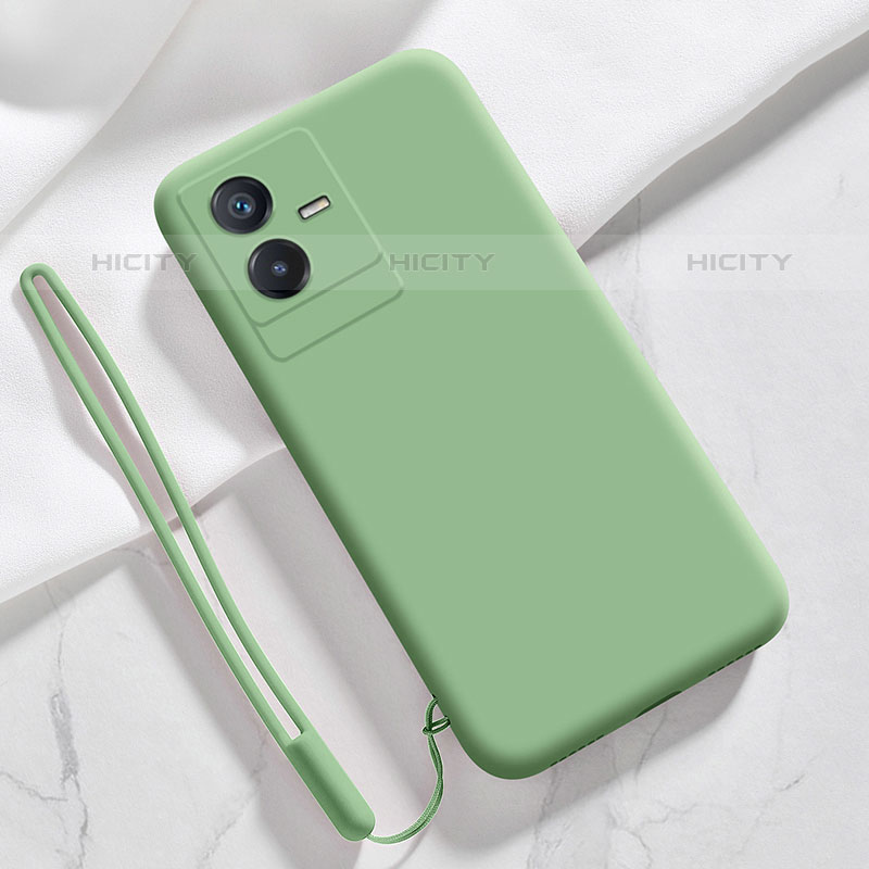 Coque Ultra Fine Silicone Souple 360 Degres Housse Etui YK3 pour Vivo iQOO Z6x Vert Plus