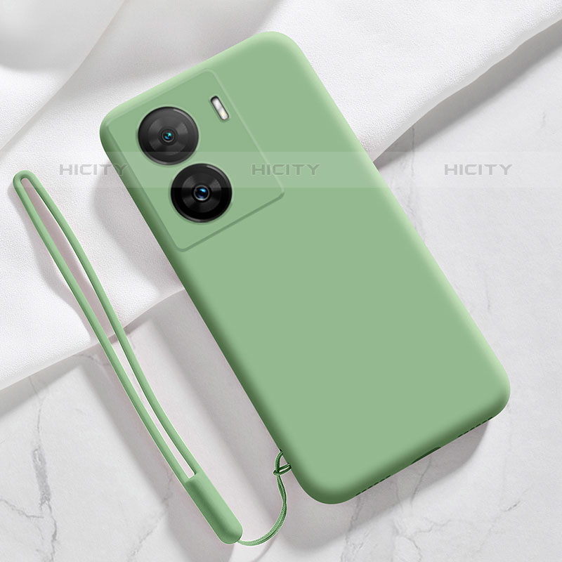 Coque Ultra Fine Silicone Souple 360 Degres Housse Etui YK3 pour Vivo iQOO Z7 5G Vert Plus