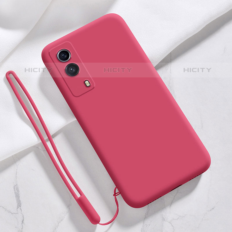 Coque Ultra Fine Silicone Souple 360 Degres Housse Etui YK3 pour Vivo V21e 5G Rouge Plus