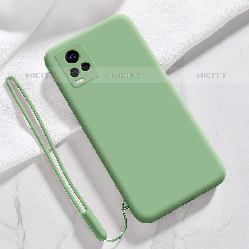 Coque Ultra Fine Silicone Souple 360 Degres Housse Etui YK3 pour Vivo V21s 5G Vert Plus