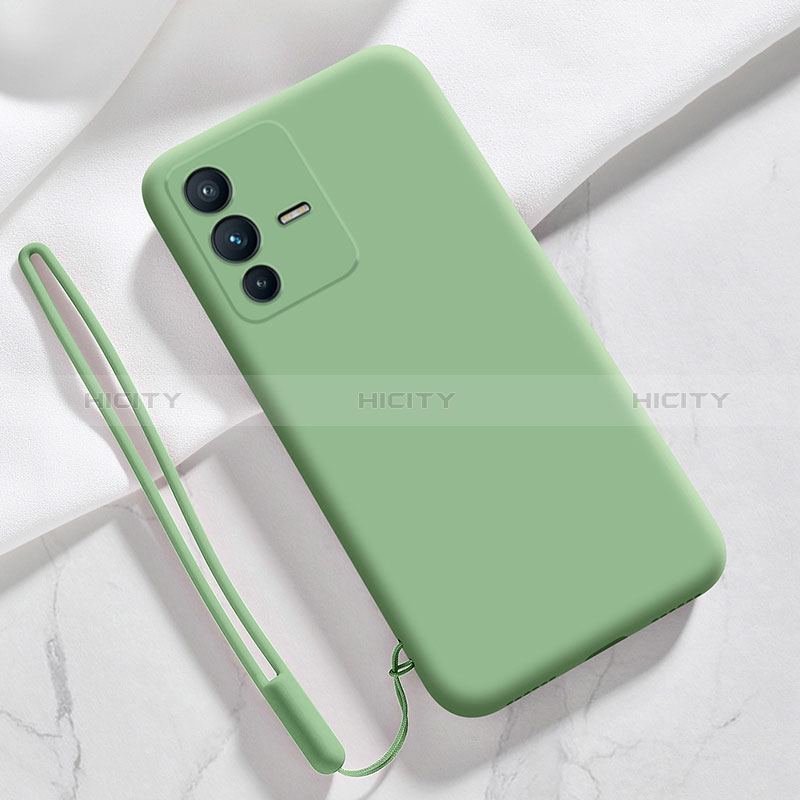 Coque Ultra Fine Silicone Souple 360 Degres Housse Etui YK3 pour Vivo V23 5G Vert Plus