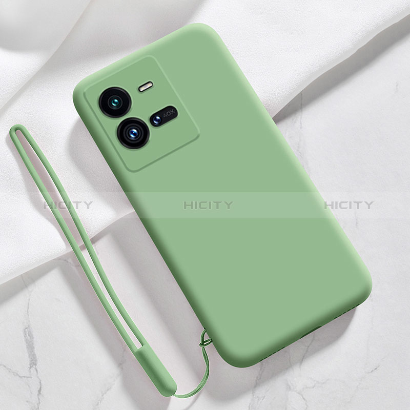 Coque Ultra Fine Silicone Souple 360 Degres Housse Etui YK3 pour Vivo V25 5G Vert Plus