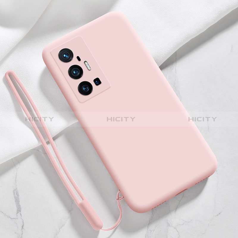 Coque Ultra Fine Silicone Souple 360 Degres Housse Etui YK3 pour Vivo X70 Pro+ Plus 5G Rose Plus