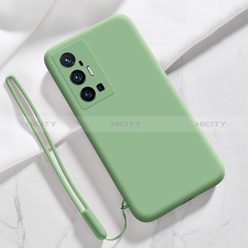 Coque Ultra Fine Silicone Souple 360 Degres Housse Etui YK3 pour Vivo X70 Pro+ Plus 5G Vert Plus