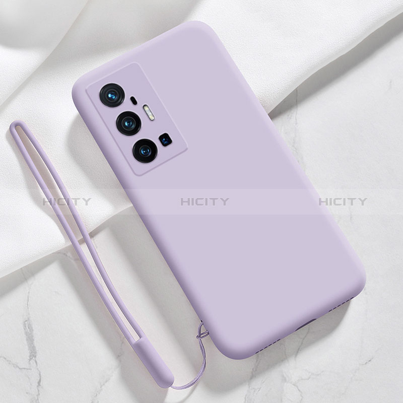 Coque Ultra Fine Silicone Souple 360 Degres Housse Etui YK3 pour Vivo X70 Pro+ Plus 5G Violet Clair Plus