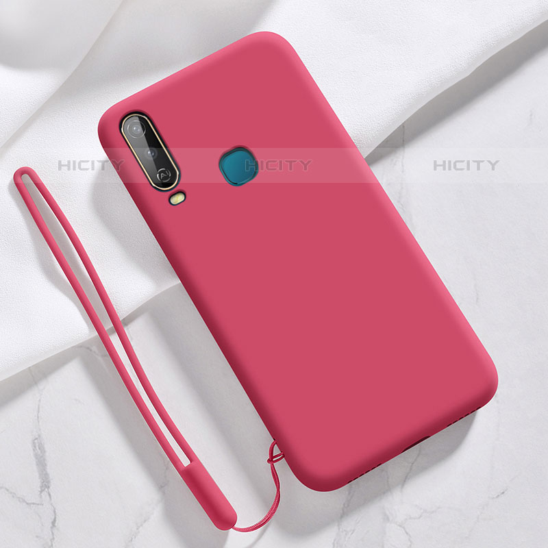 Coque Ultra Fine Silicone Souple 360 Degres Housse Etui YK3 pour Vivo Y11 Rouge Plus