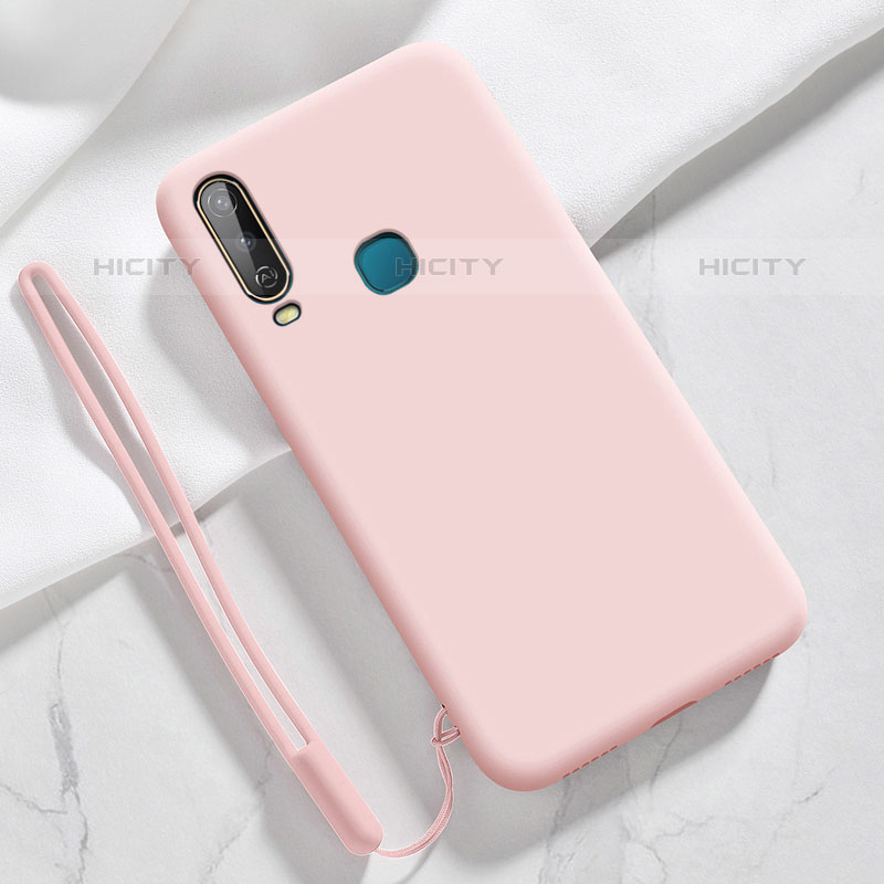 Coque Ultra Fine Silicone Souple 360 Degres Housse Etui YK3 pour Vivo Y12 Rose Plus