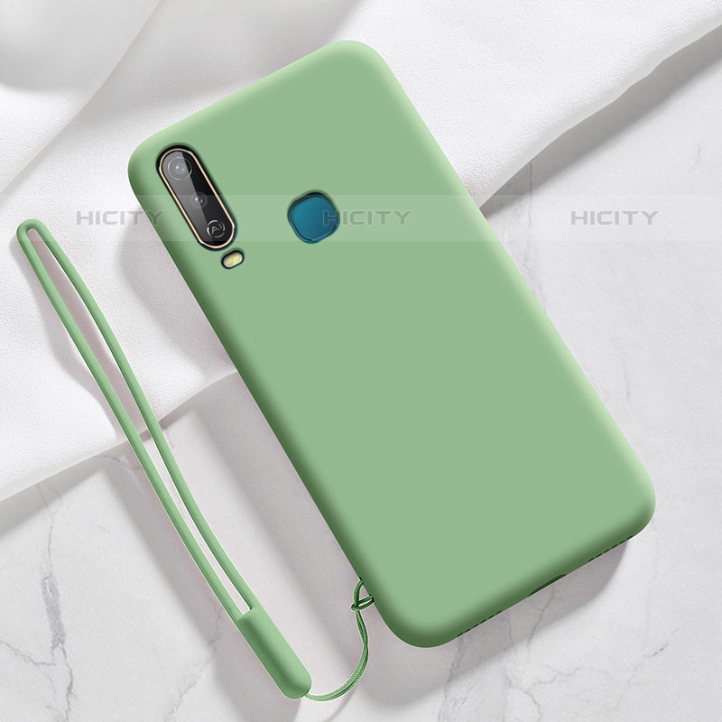 Coque Ultra Fine Silicone Souple 360 Degres Housse Etui YK3 pour Vivo Y15 Vert Plus