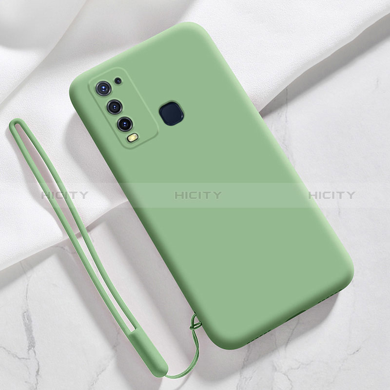 Coque Ultra Fine Silicone Souple 360 Degres Housse Etui YK3 pour Vivo Y50 Vert Plus