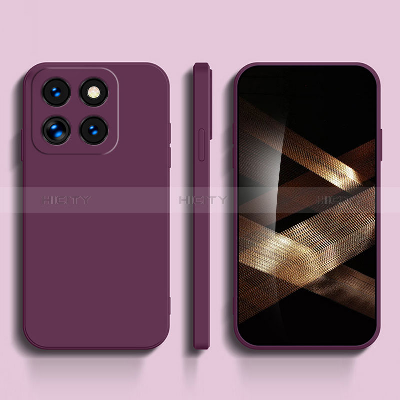 Coque Ultra Fine Silicone Souple 360 Degres Housse Etui YK3 pour Xiaomi Mi 14 Pro 5G Violet Plus