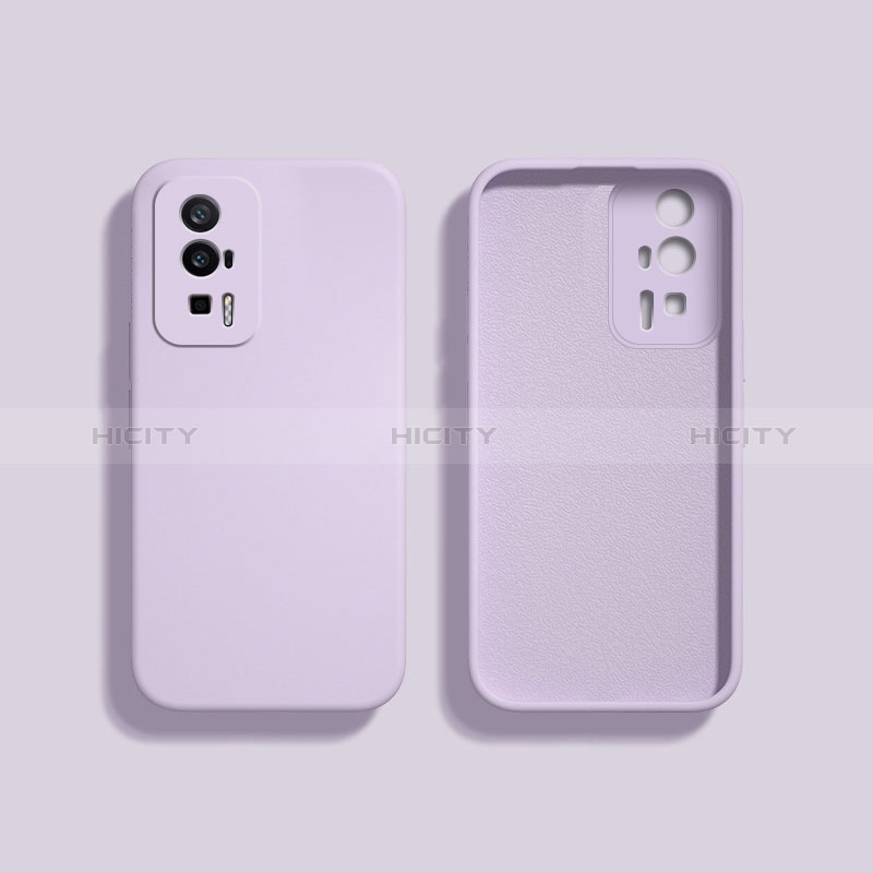 Coque Ultra Fine Silicone Souple 360 Degres Housse Etui YK3 pour Xiaomi Redmi K60 5G Violet Clair Plus