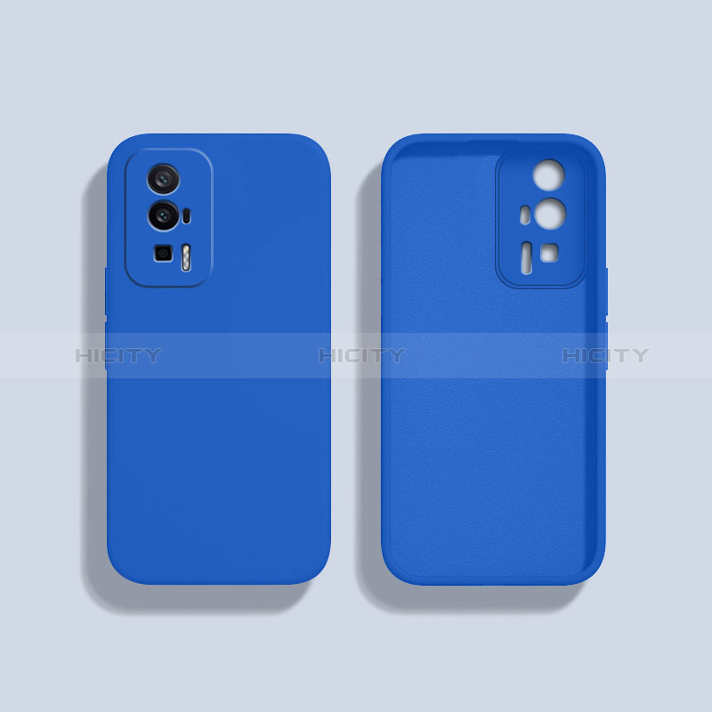 Coque Ultra Fine Silicone Souple 360 Degres Housse Etui YK3 pour Xiaomi Redmi K60 Pro 5G Bleu Plus