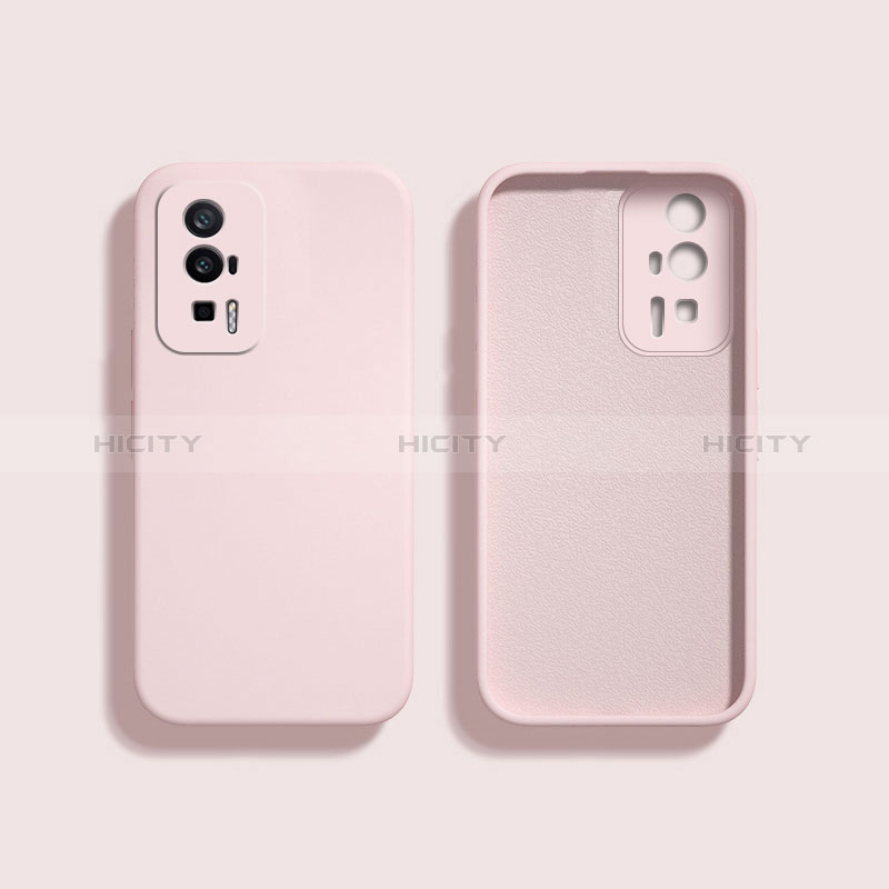 Coque Ultra Fine Silicone Souple 360 Degres Housse Etui YK3 pour Xiaomi Redmi K60 Pro 5G Rose Plus