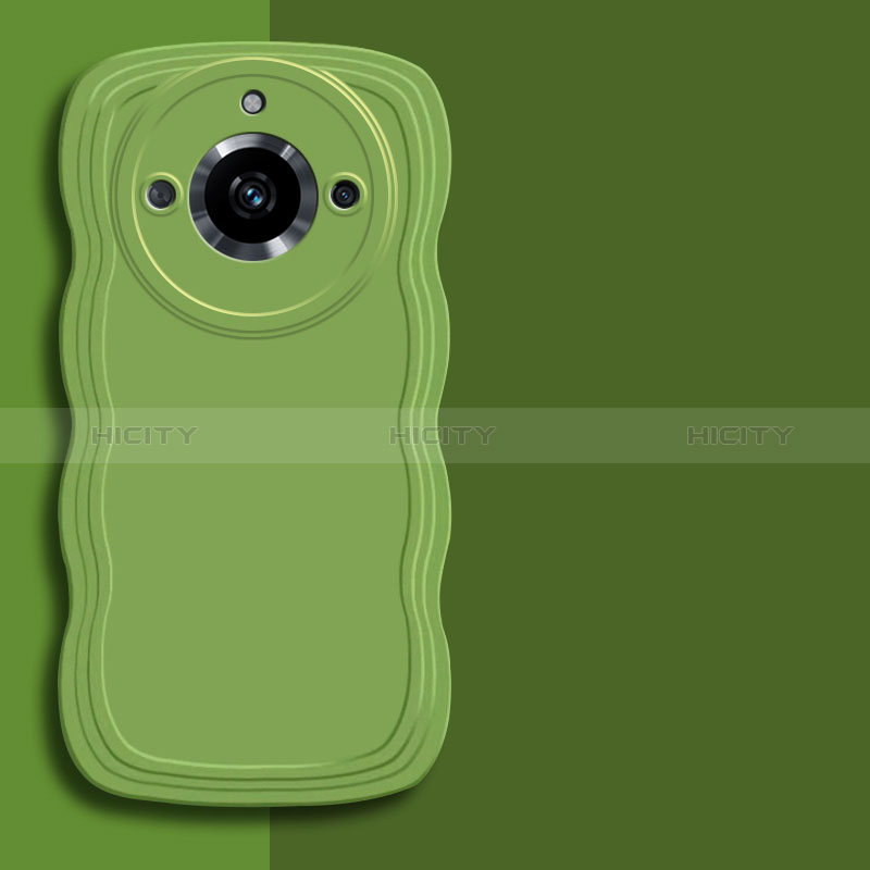 Coque Ultra Fine Silicone Souple 360 Degres Housse Etui YK4 pour Realme Narzo 60 5G Vert Plus