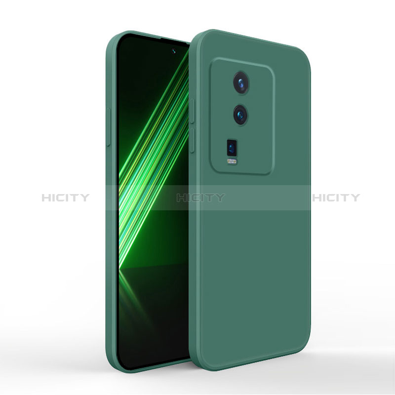 Coque Ultra Fine Silicone Souple 360 Degres Housse Etui YK4 pour Vivo iQOO Neo7 5G Vert Nuit Plus