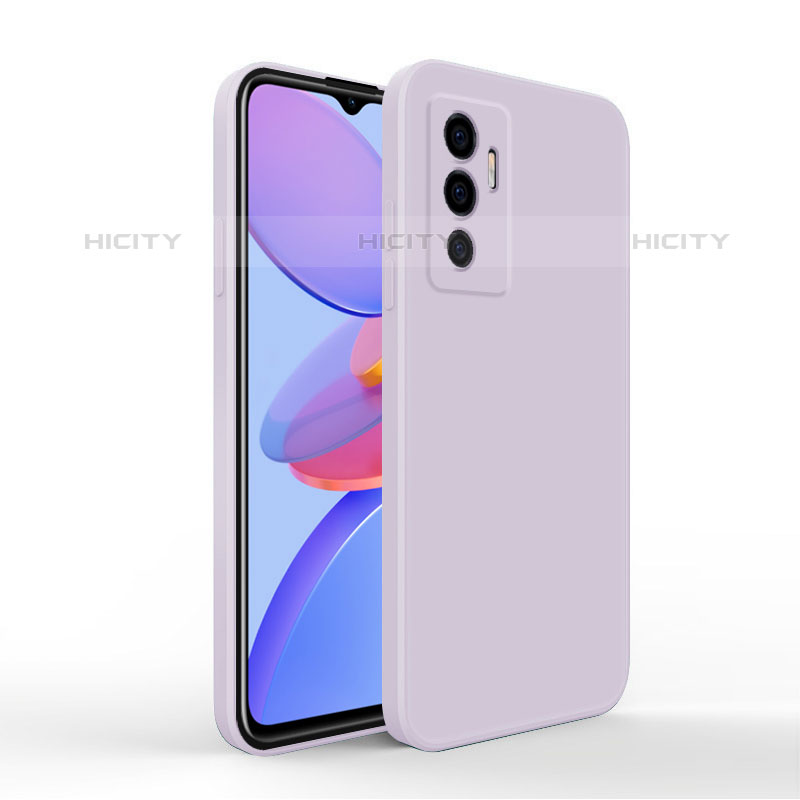 Coque Ultra Fine Silicone Souple 360 Degres Housse Etui YK4 pour Vivo V23e Violet Clair Plus