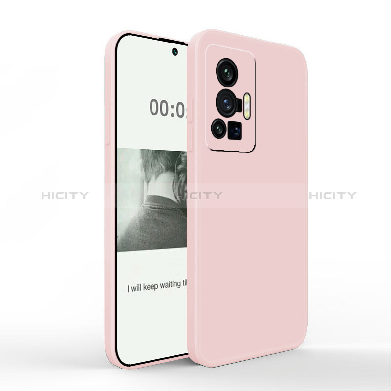 Coque Ultra Fine Silicone Souple 360 Degres Housse Etui YK4 pour Vivo X70 Pro 5G Rose Plus