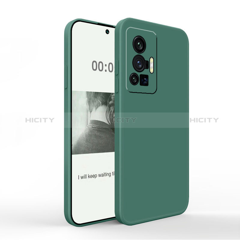 Coque Ultra Fine Silicone Souple 360 Degres Housse Etui YK4 pour Vivo X70 Pro 5G Vert Nuit Plus