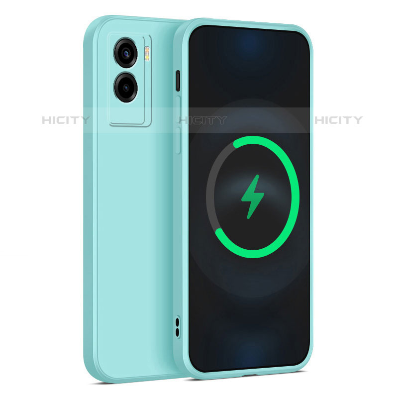 Coque Ultra Fine Silicone Souple 360 Degres Housse Etui YK4 pour Vivo Y55s (2021) Pastel Vert Plus