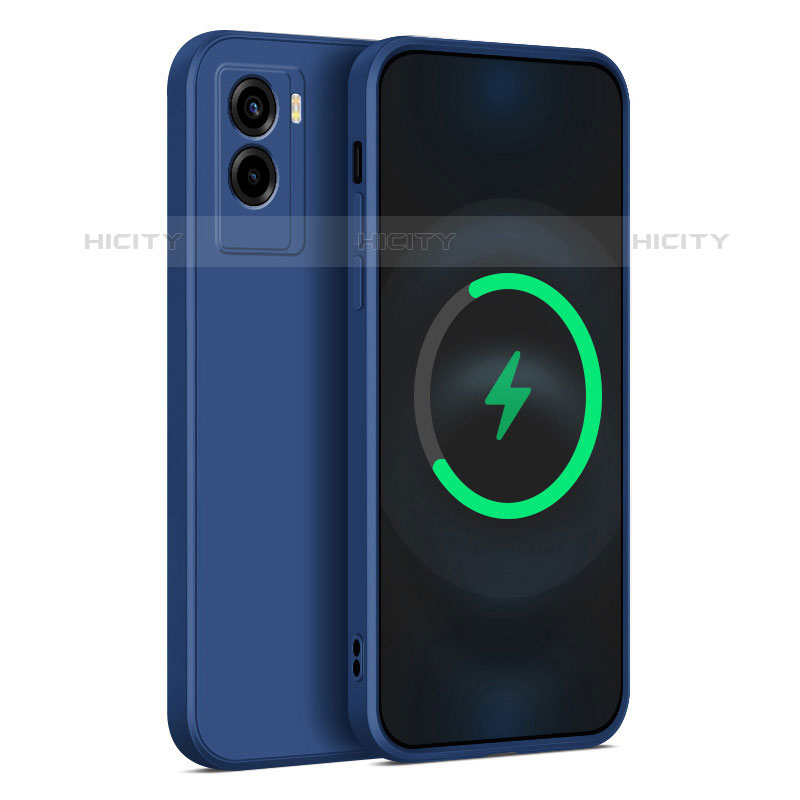 Coque Ultra Fine Silicone Souple 360 Degres Housse Etui YK4 pour Vivo Y72t Bleu Plus