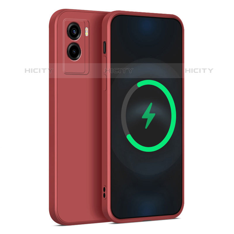 Coque Ultra Fine Silicone Souple 360 Degres Housse Etui YK4 pour Vivo Y72t Rouge Plus